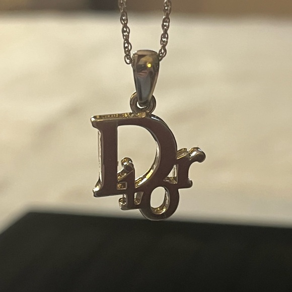 Dior Silver Pendant Necklace .925 Italy Sterling Silver Chain w/Extender - Picture 13 of 17